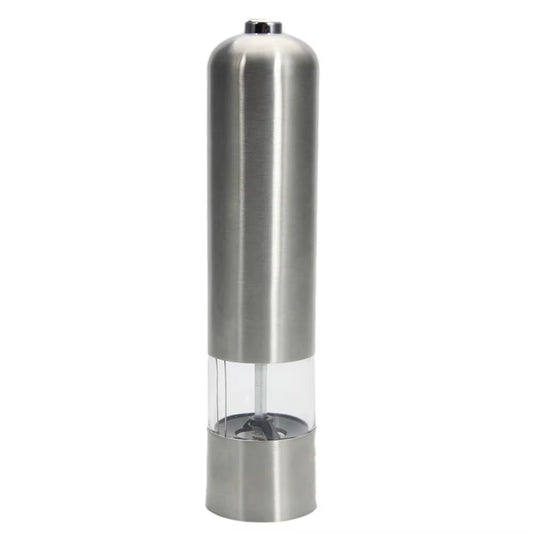 Stainless Steel Electric Automatic Salt Pepper Spice Grinder Mill Adjustable Coarseness Battery Operated with LED Light