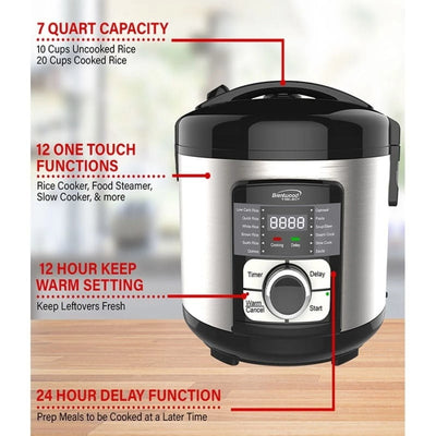 Select 12 Function Stainless Steel Multi-Cooker in Black