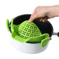 Universal Silicone Clip-On Pan Pot Strainer Anti-Spill Pasta Pot Strainer Food Grade Rice Fruit Colander Strainer Kitchen Items