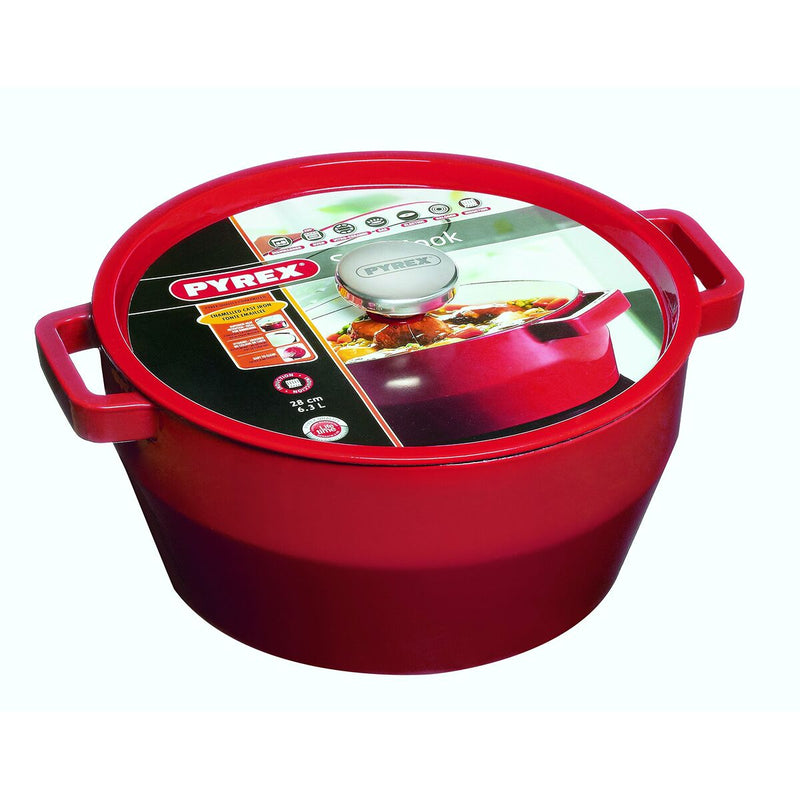 Casserole with lid Pyrex Slow Cook Cast Iron