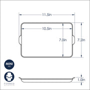 11.5 in Rectangular Nonstick Ceramic Griddle Pan