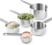 Stainless Steel Measuring Cups and Measuring Spoons 10Piece Set 5 Cups 5 Spoons