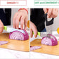 4 Pieces Onion Holder Slicer Stainless Steel Onion Cutter Holder Multifunction Food Slice Assistant Onion Holder for Slicing Onions Vegetables Meat Fruit