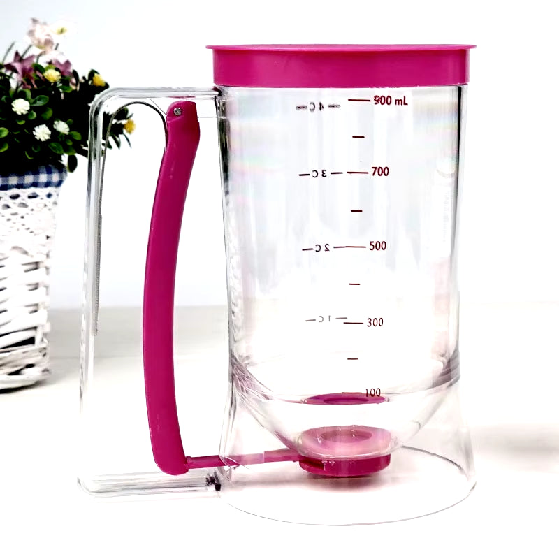 900Ml Batter Dispenser Baking Flour Paste Dispenser for Pancake Cupcakes Cake Muffins Measuring Funnel Pastry Dough Dispensador