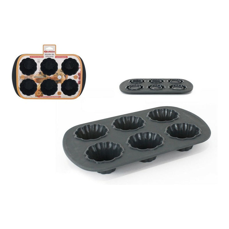 Oven Mould Quttin Silicone Rigid Cupcake (31,6 x 19,5 x 4,2 cm)