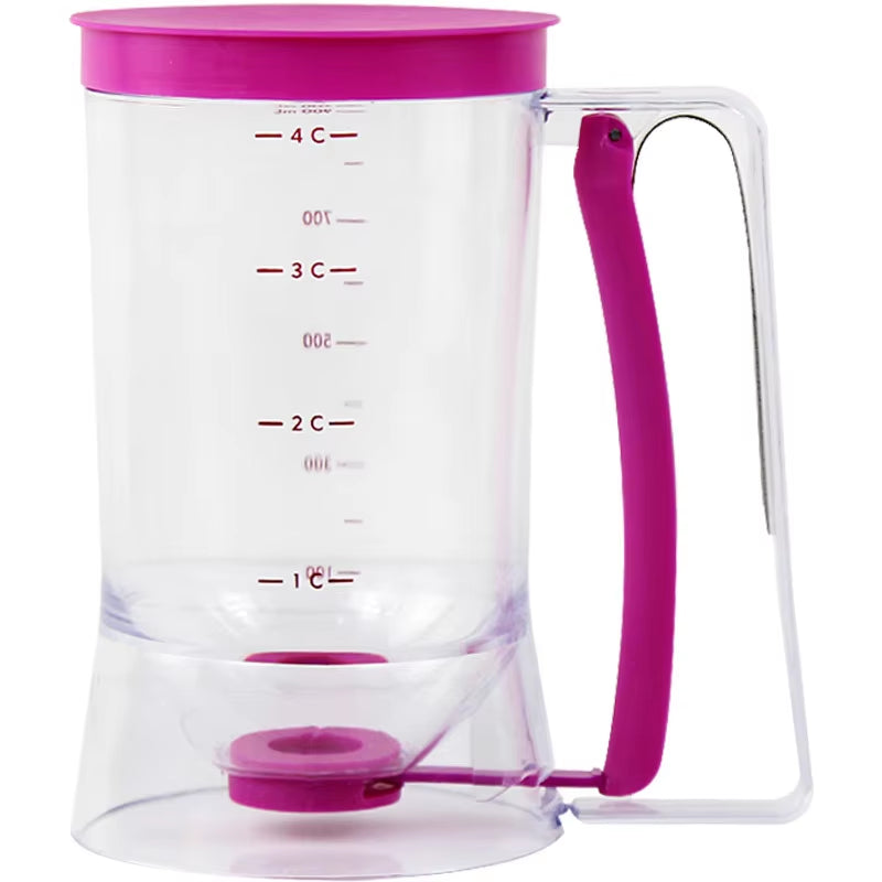 900Ml Batter Dispenser Baking Flour Paste Dispenser for Pancake Cupcakes Cake Muffins Measuring Funnel Pastry Dough Dispensador
