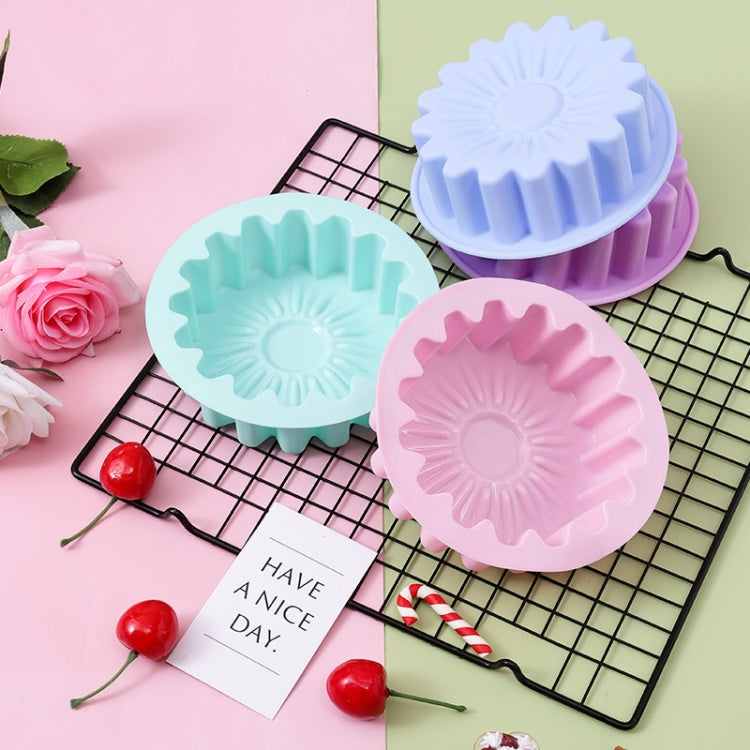 2pcs Silicone Sunflower Cake Mold High Temperature Resistant Baking