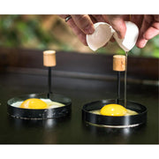 4-Piece Griddle Breakfast Kit with Egg Rings, Pancake Dispenser, and Griddle Press