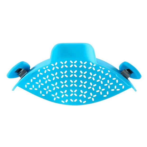 Universal Silicone Clip-On Pan Pot Strainer Anti-Spill Pasta Pot Strainer Food Grade Rice Fruit Colander Strainer Kitchen Items