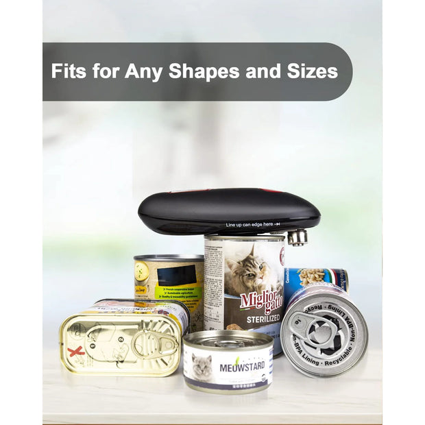 Electric Can Opener,Auto Electric Can Opener,No Sharp Edge a Simple Push of Button - Automatic,Can Opener Electric for Seniors,Kitchen，Home，Restaurant Fits Almost Any Can Size