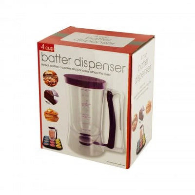 Kole -Pancake Batter Dispenser with Squeeze Handle Baking Kitchen Accessories 900Ml - Pink Plastic