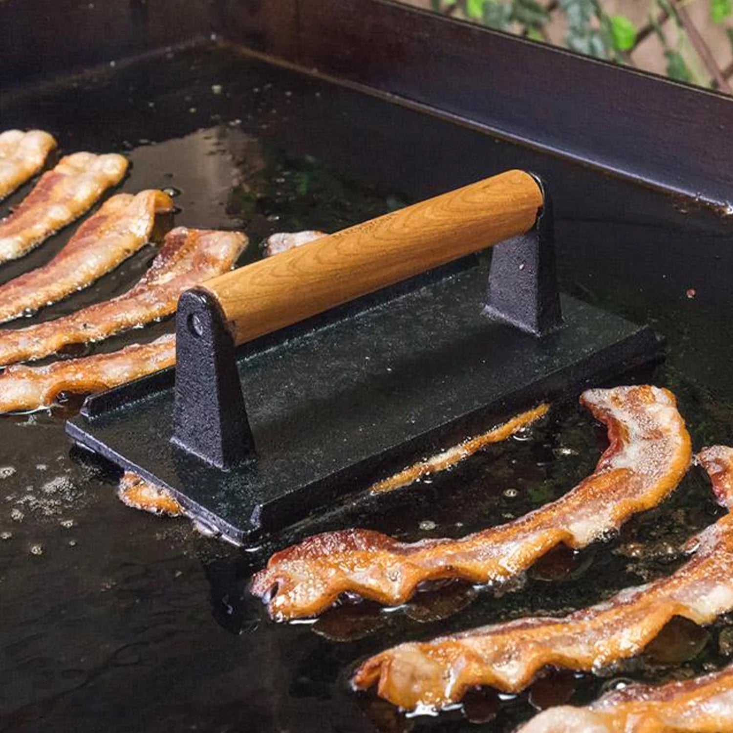 4-Piece Griddle Breakfast Kit with Egg Rings, Pancake Dispenser, and Griddle Press